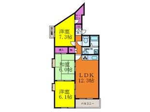 アトリエコ－トの物件間取画像